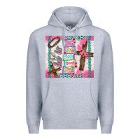 Heather Grey he is risen Premium Hoodie - TumblerDesignByShophia