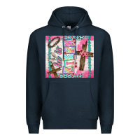 Navy he is risen Premium Hoodie - TumblerDesignByShophia