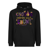 Black King cake calories don't count Heavyweight Hoodie - HowdyJamesFarm