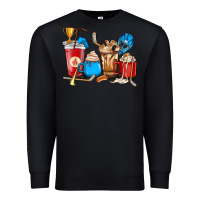 Black Hockey coffee cups Premium Sweatshirt - HowdyJamesFarm