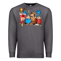 Charcoal Heather Hockey coffee cups Premium Sweatshirt - HowdyJamesFarm
