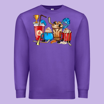 Hockey Coffee Cups Premium Sweatshirt Designed By Howdyjamesfarm