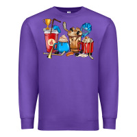 Purple Hockey coffee cups Premium Sweatshirt - HowdyJamesFarm