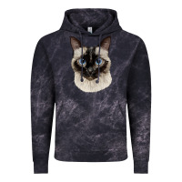 Cloud Black siamese face Vintage Hoodie - LillyAllenDesigns