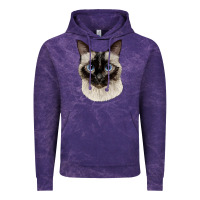 Cloud Purple siamese face Vintage Hoodie - LillyAllenDesigns
