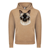 Siamese Face Vintage Hoodie | Teevron
