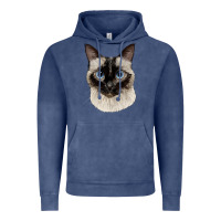 Vintage Denim siamese face Vintage Hoodie - LillyAllenDesigns
