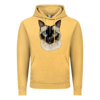 Vintage Mustard siamese face Vintage Hoodie - LillyAllenDesigns