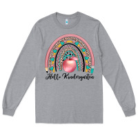 Heather Grey hello kindergarten Long Sleeve Tee - JahusDesignShop