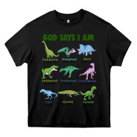Black god says i am dinosaurs Heavy Core Tee - JahusDesignShop