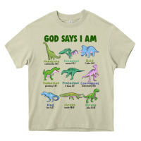Mossy god says i am dinosaurs Heavy Core Tee - JahusDesignShop