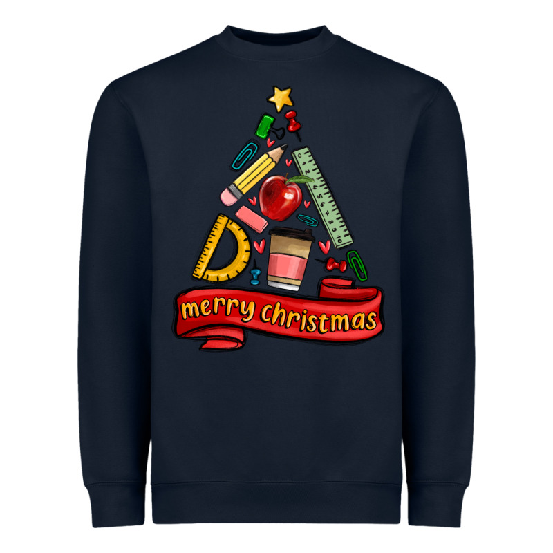 Teacher Tools Christmas Tree Heavyweight Sweatshirt by MaliasSmallBusiness | Teevron