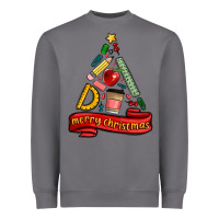 Storm teacher tools christmas tree Heavyweight Sweatshirt - MaliasSmallBusiness