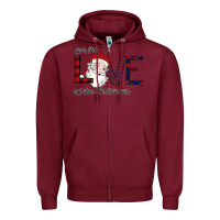 Burgundy For The Love Of The Christmas Zipper Hoodie - Bettercallsaul