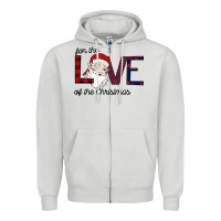 Dove Grey For The Love Of The Christmas Zipper Hoodie - Bettercallsaul