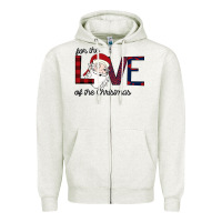 Oatmeal Heather For The Love Of The Christmas Zipper Hoodie - Bettercallsaul