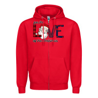 Red For The Love Of The Christmas Zipper Hoodie - Bettercallsaul