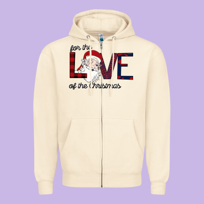 For The Love Of The Christmas Zipper Hoodie Designed By Bettercallsaul