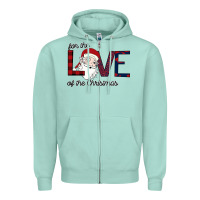 Seafoam For The Love Of The Christmas Zipper Hoodie - Bettercallsaul