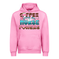 Fuchsia Pink coffee gives me nurse powers bbs Urban Hoodie - BundleAndBundleShop