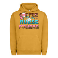 Pigment Peanut Butter coffee gives me nurse powers bbs Urban Hoodie - BundleAndBundleShop
