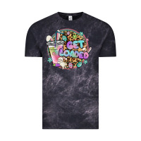 Cloud Black get loaded rabbit and easter Vintage Tee - MaliasSmallBusiness