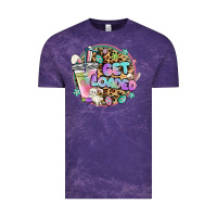 Cloud Purple get loaded rabbit and easter Vintage Tee - MaliasSmallBusiness