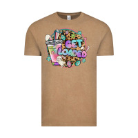 Vintage Coffee get loaded rabbit and easter Vintage Tee - MaliasSmallBusiness