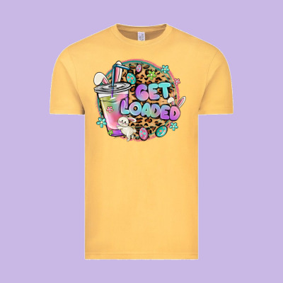 Get Loaded Rabbit And Easter Vintage Tee Designed By Maliassmallbusiness