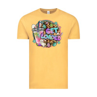 Vintage Mustard get loaded rabbit and easter Vintage Tee - MaliasSmallBusiness
