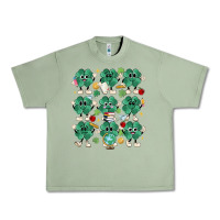 Oil Green teacher st patrick day clovers Urban Heavy Tee - MaliasSmallBusiness
