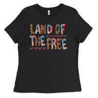 Black land of the free Ladies Tee - RacoonDesign