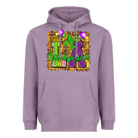 Lavender Louisiana leopard with balloons Heavyweight Hoodie - HowdyJamesFarm