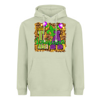 Matcha Louisiana leopard with balloons Heavyweight Hoodie - HowdyJamesFarm