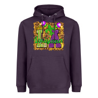 Plum Louisiana leopard with balloons Heavyweight Hoodie - HowdyJamesFarm