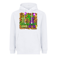 White Louisiana leopard with balloons Heavyweight Hoodie - HowdyJamesFarm