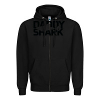 Black Daddy Shark Zipper Hoodie - Bettercallsaul