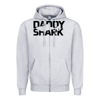 Heather Grey Daddy Shark Zipper Hoodie - Bettercallsaul