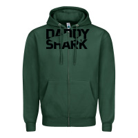 Sports Green Daddy Shark Zipper Hoodie - Bettercallsaul
