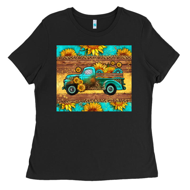 Farm Truck Tumbler Ladies Tee by HRA Design Shop | Teevron