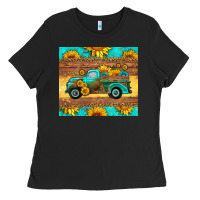 Black farm truck tumbler Ladies Tee - HRA Design Shop