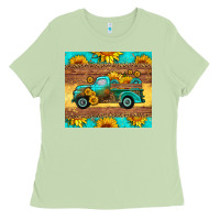 Matcha farm truck tumbler Ladies Tee - HRA Design Shop