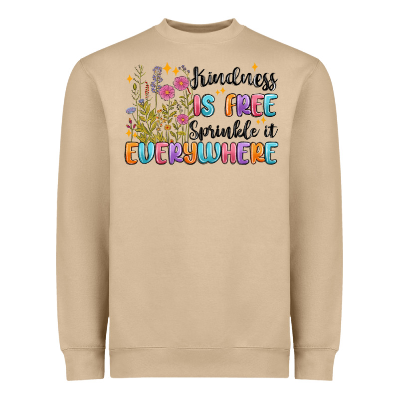 Kindness Is Free Sprinkle It Everywhere Heavyweight Sweatshirt by MaliasSmallBusiness | Teevron