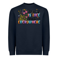 Navy kindness is free sprinkle it everywhere Heavyweight Sweatshirt - MaliasSmallBusiness