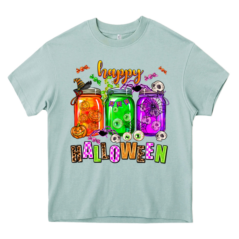 Happy Halloween Jars And Horror Heavy Core Tee by AdoDesignShop | Teevron