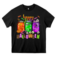 Black happy halloween jars and horror Heavy Core Tee - AdoDesignShop