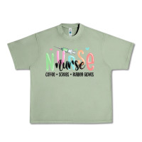 Oil Green coffee scrubs rubber gloves nurse Urban Heavy Tee - MaliasSmallBusiness