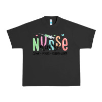 Pigment Black coffee scrubs rubber gloves nurse Urban Heavy Tee - MaliasSmallBusiness