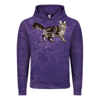 Cloud Purple Maine Coon Cat Vintage Hoodie - LillyAllenDesigns