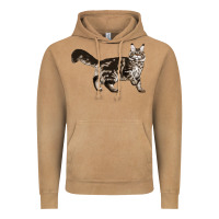 Vintage Camel Maine Coon Cat Vintage Hoodie - LillyAllenDesigns